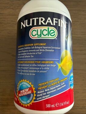 Nutrafin Cycle Biological Aquarium Supplement - Blue & White